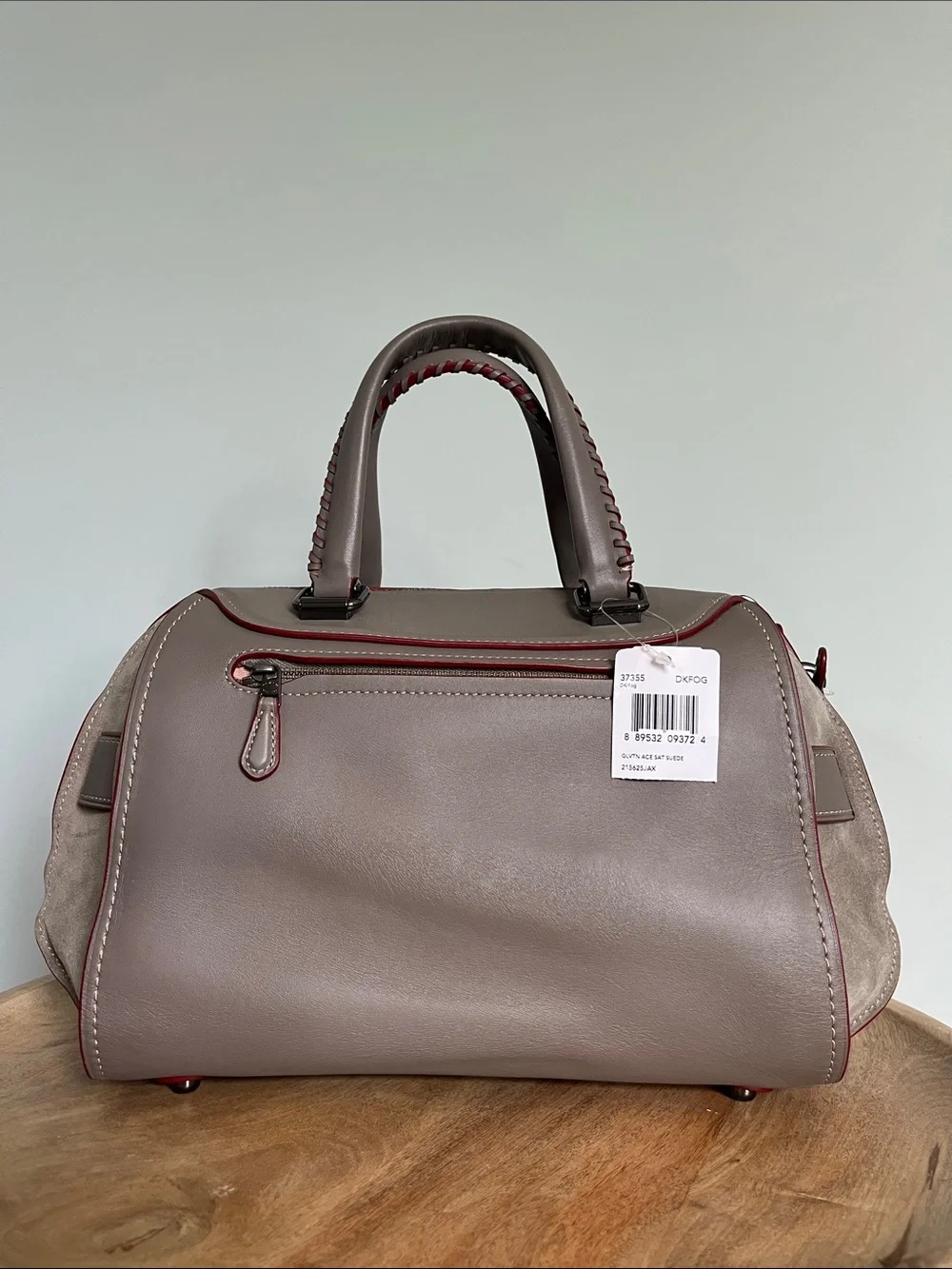NWT Coach 1941 Ace Satchel Bag 75th Anniversary Gray Whipstitch Limited Edition - Picture 5 of 17